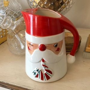 Vintage Stafford Winking Santa Pitcher